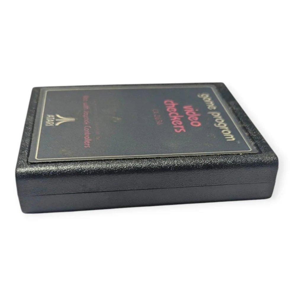 Atari 2600 Video Checkers CX2636 Game Cartridge CIB with Manual‎ and Catalog